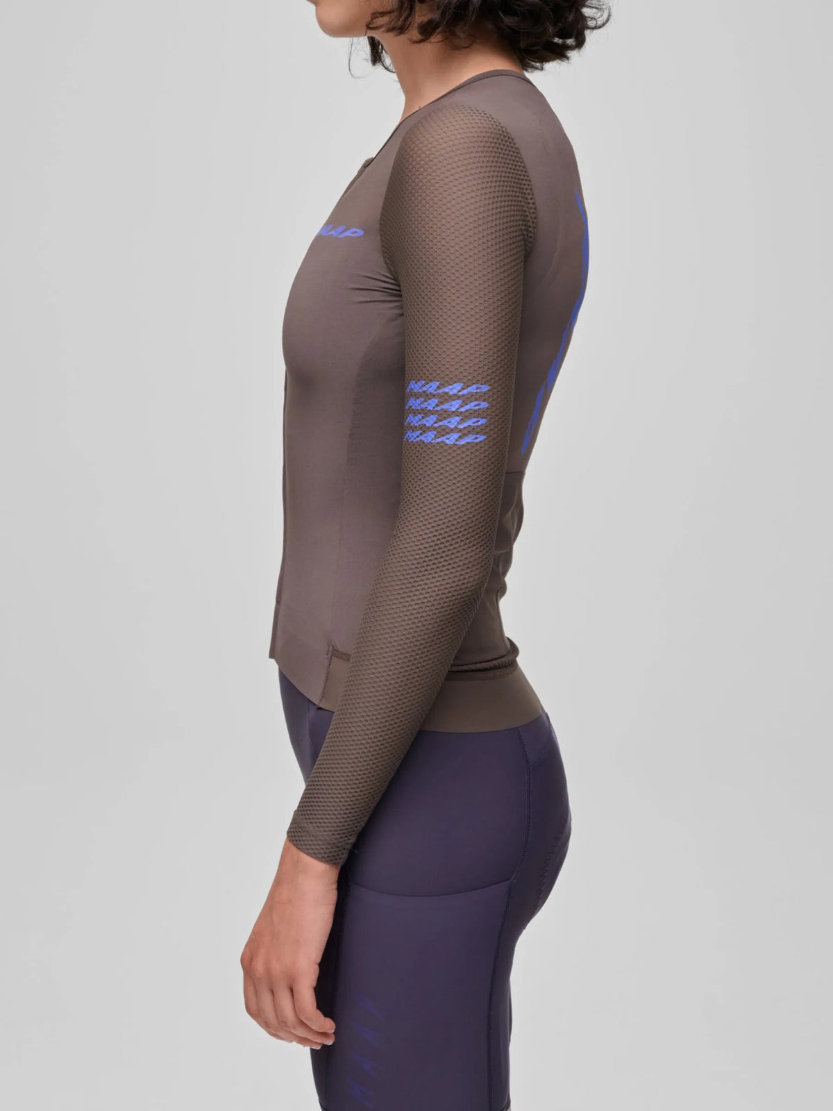 MAAP WOMEN PRO EMERGE LONG SLEEVE JERSEY - BROWN UMBER