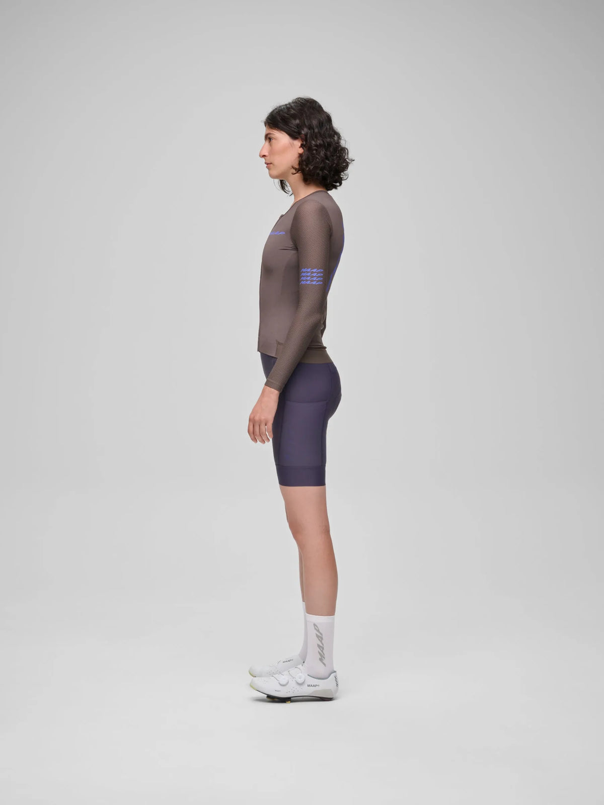 MAAP WOMEN PRO EMERGE LONG SLEEVE JERSEY - BROWN UMBER