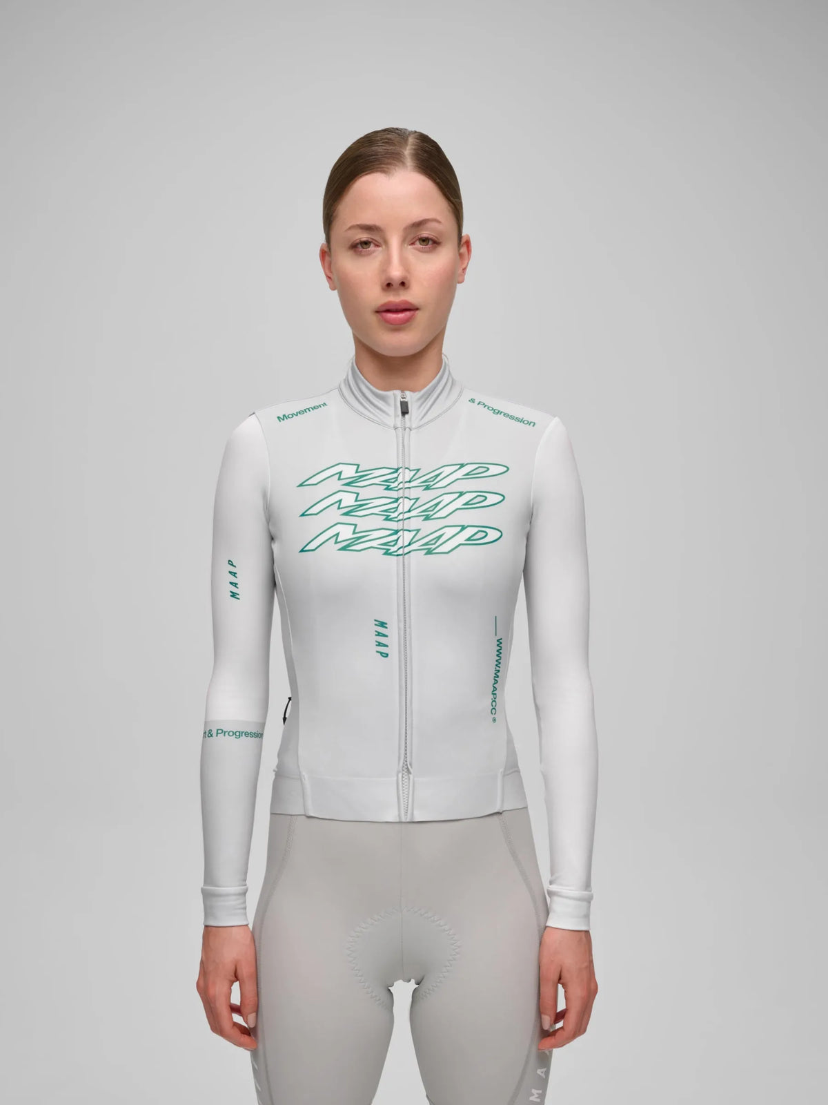 MAAP WOMEN PULSE THERMAL LONG SLEEVE JERSEY - FLINT