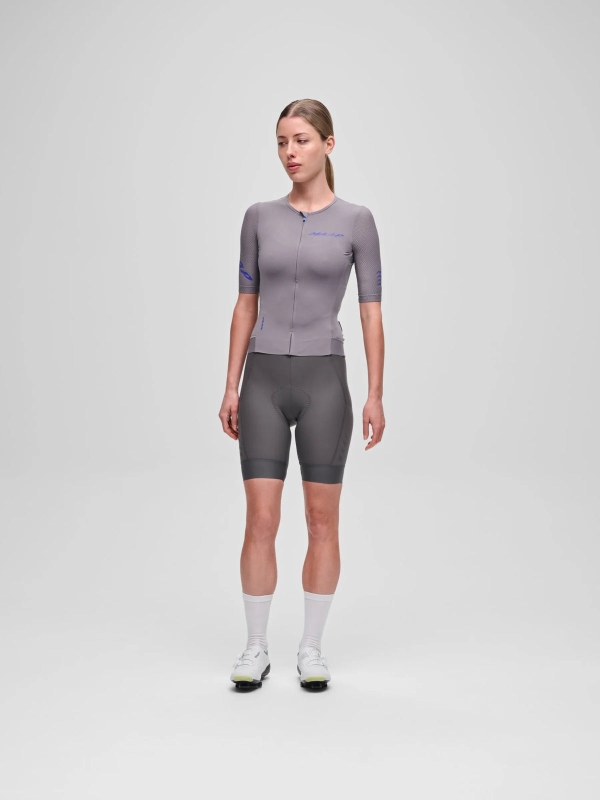 MAAP WOMEN TEAM BIB EVO CARGO - CHARCOAL PLUM