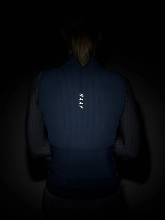 MAAP WOMEN TEAM THERMAL VEST - CARBON BLUE