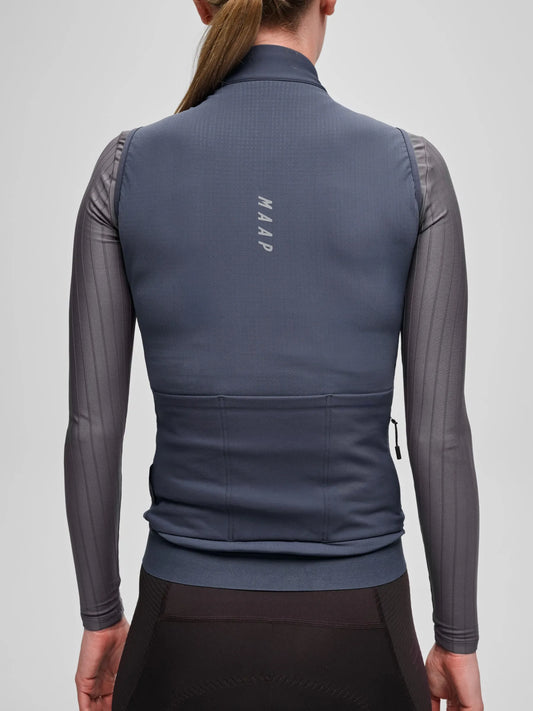 MAAP WOMEN TEAM THERMAL VEST - CARBON BLUE
