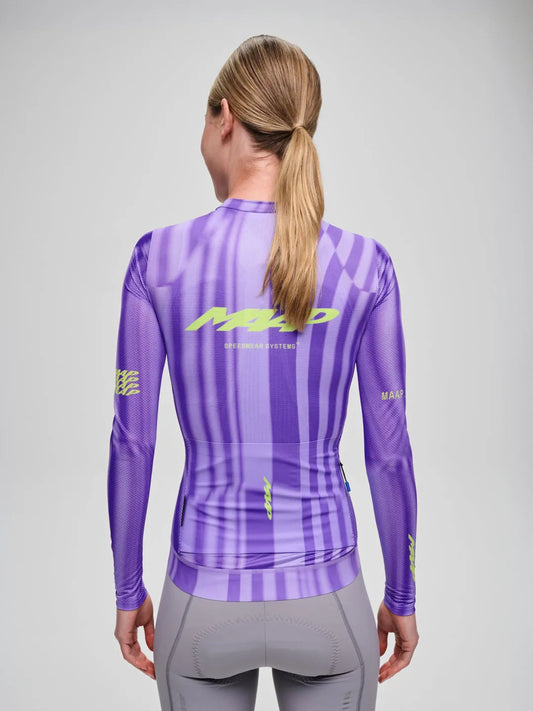 MAAP Women Pro Air LS Jersey 3.0 - Halo Purple Flux
