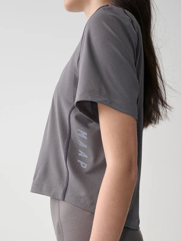 MAAP Women's Alt Road Cropped Tee - Monolith