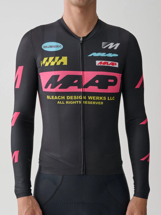 MAAP X BLEACH Pro Air LS Jersey - Black/Chrome