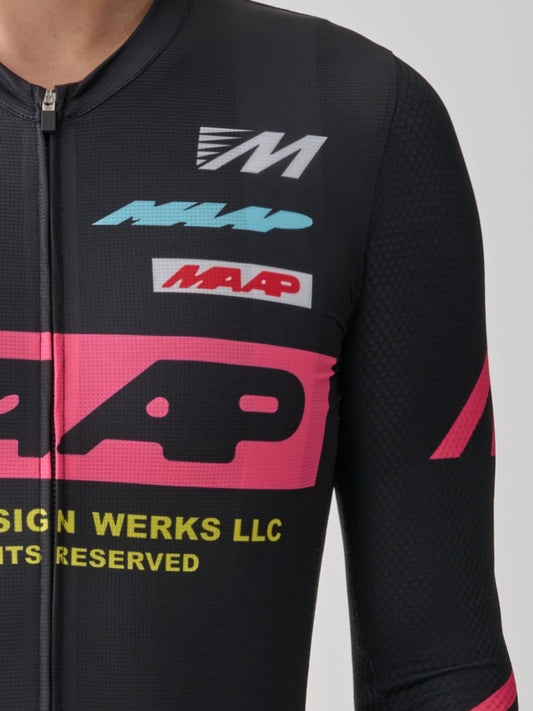 MAAP X BLEACH Pro Air LS Jersey - Black/Chrome
