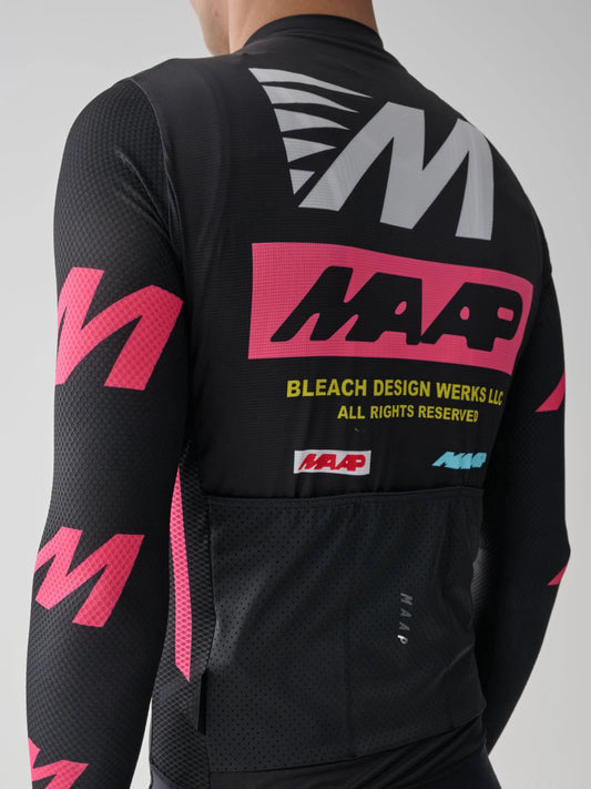 MAAP X BLEACH Pro Air LS Jersey - Black/Chrome