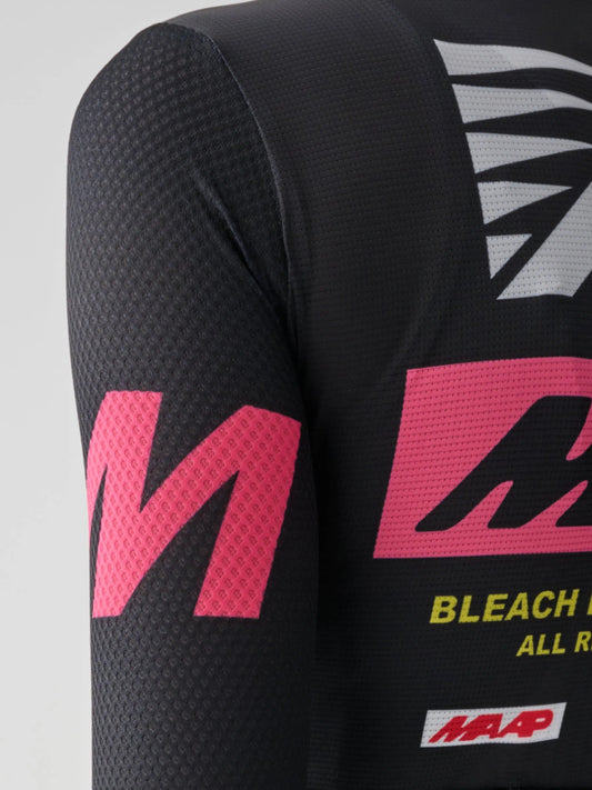 MAAP X BLEACH Pro Air LS Women Jersey - Black/Chrome