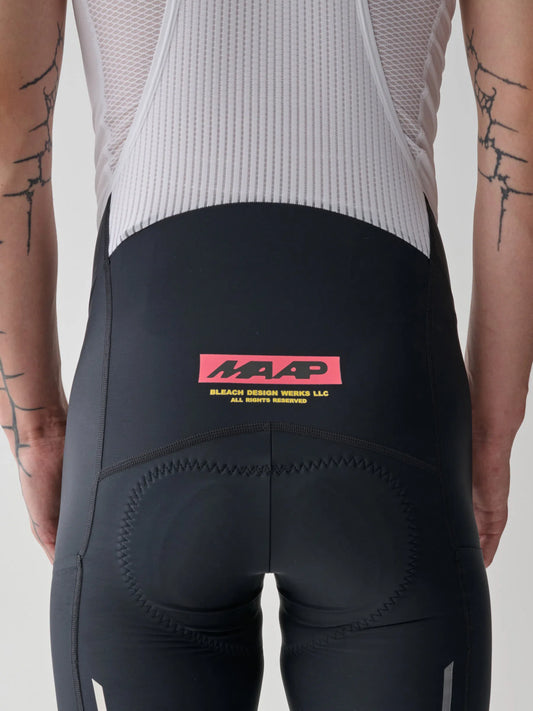 MAAP X BLEACH Team Bib Evo Cargo Shorts - Black/Chrome