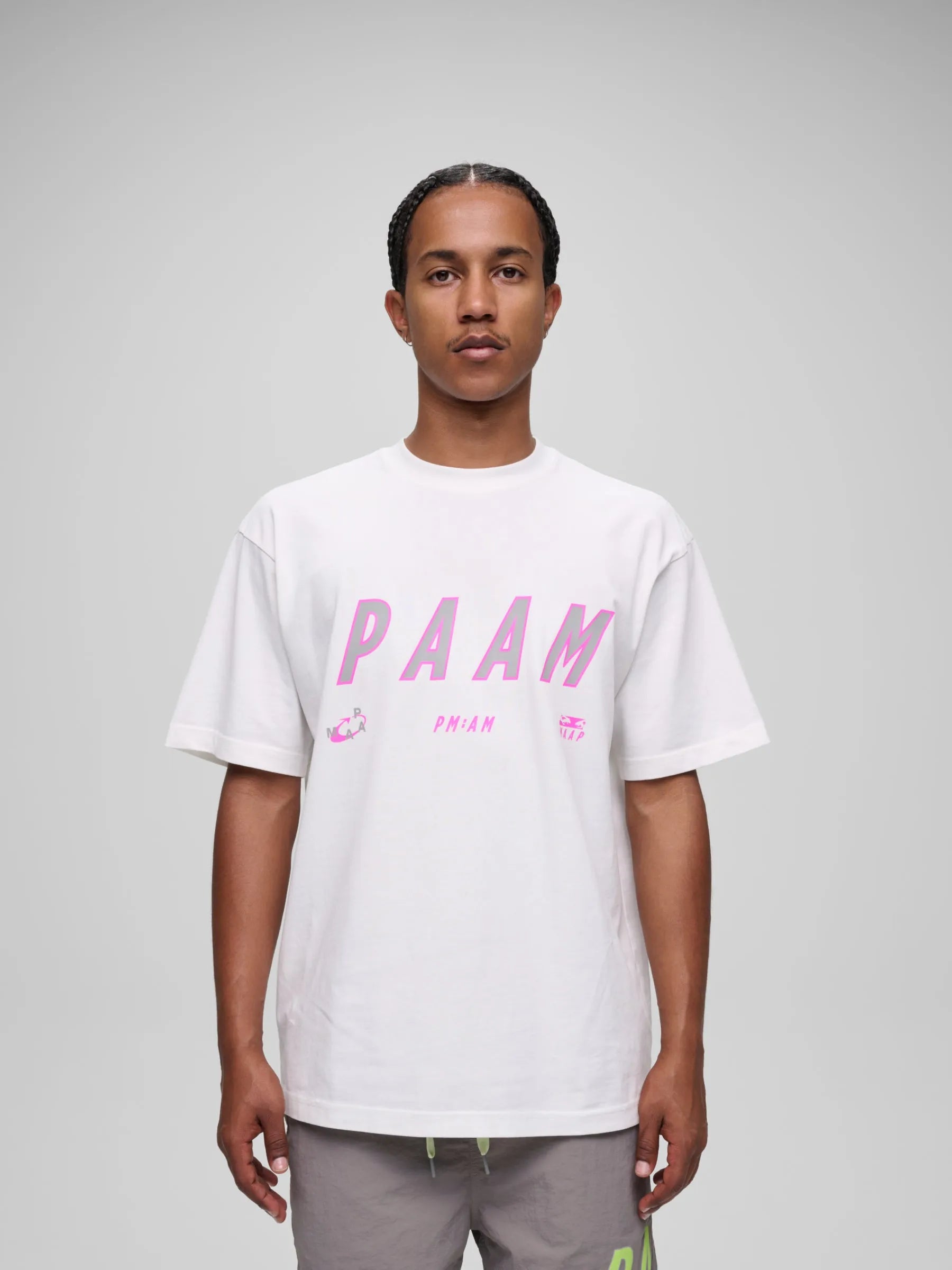 MAAP x PAM Casual Tee - White/Violet Cosmos