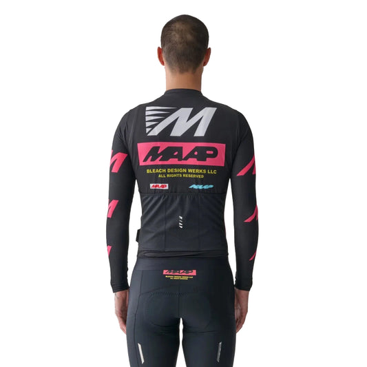 MAAP X BLEACH Pro Air LS Jersey - Black/Chrome