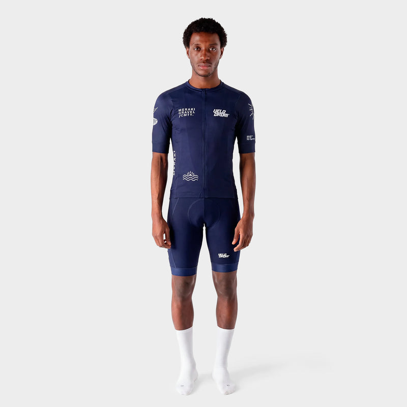VELODROM RaceDay x Meraki Colab Limited Edition Cycling Jersey - Navy