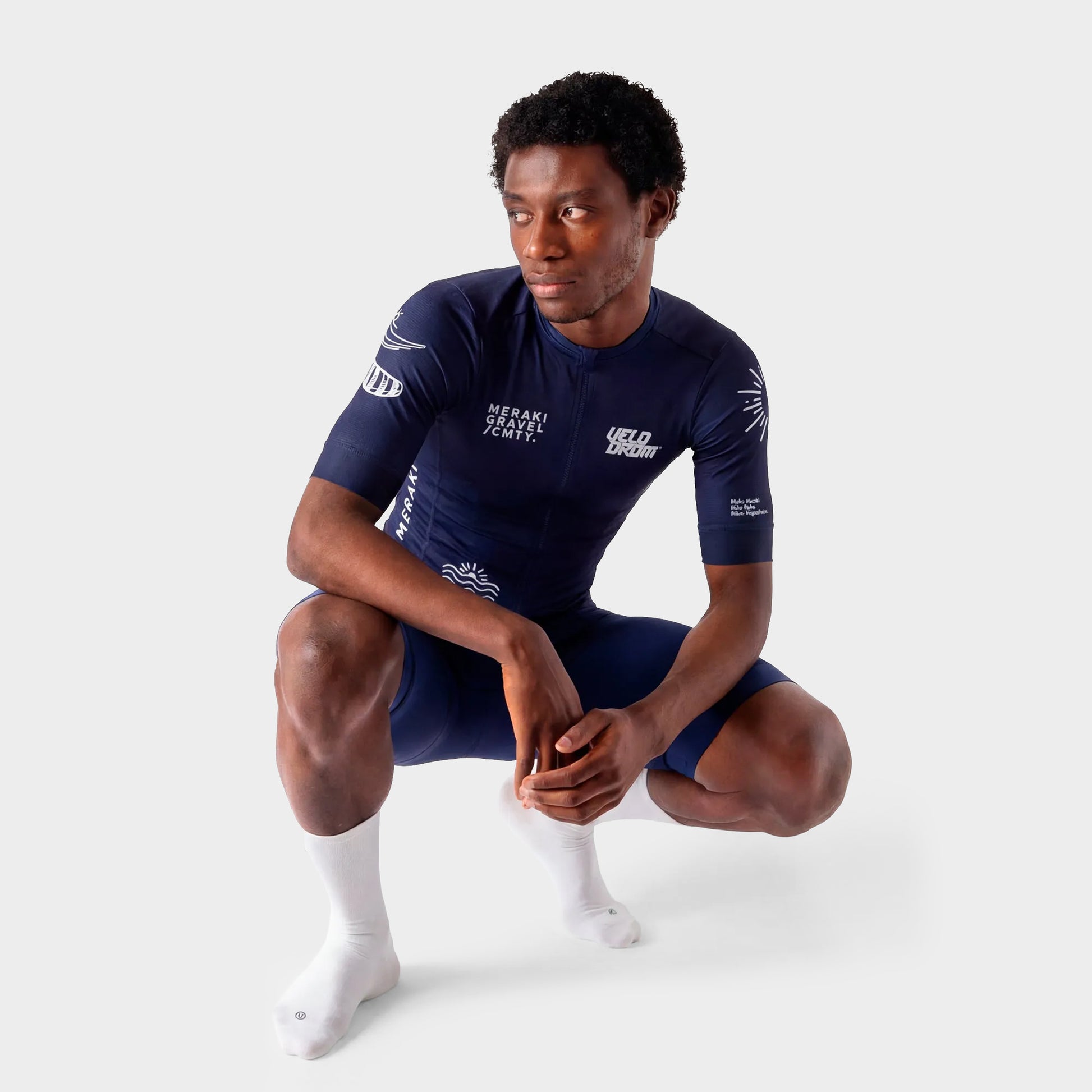 VELODROM RaceDay x Meraki Colab Limited Edition Cycling Jersey - Navy