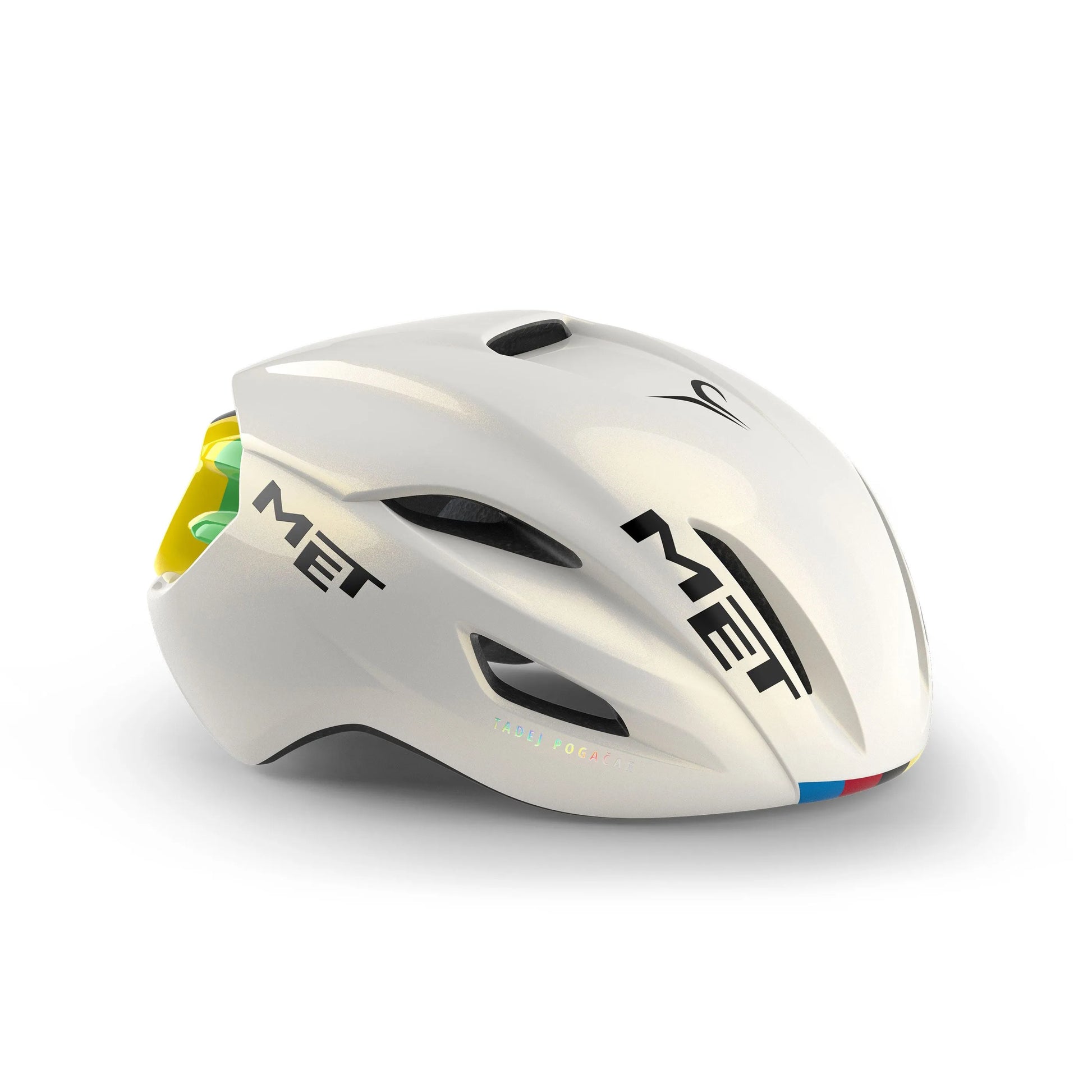 MET Cycling Helmet Manta MIPS Pogui Edition - Rainbow White