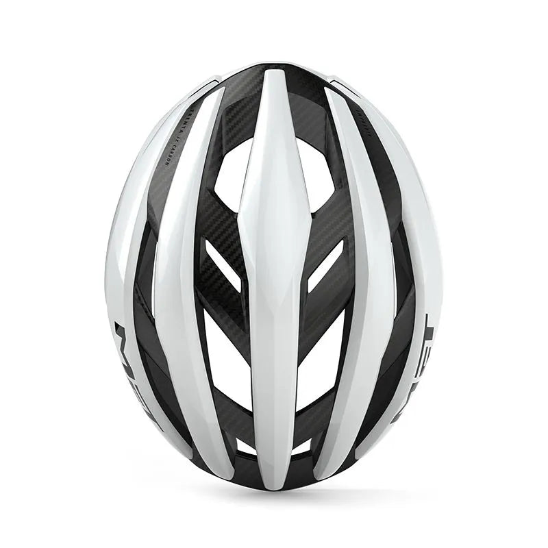 MET Trenta 3K Carbon MIPS Cycling Helmet MY26 - Silver/White