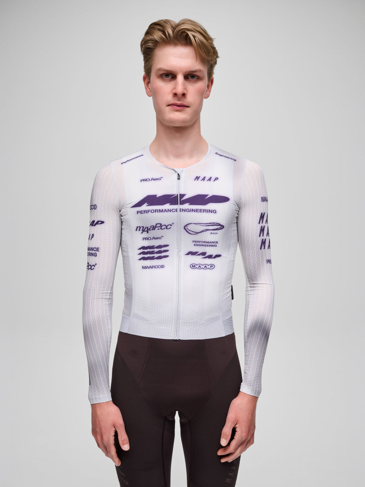 MAAP PRO AERO Fietsshirt lange mouwen - LUNAR GREY