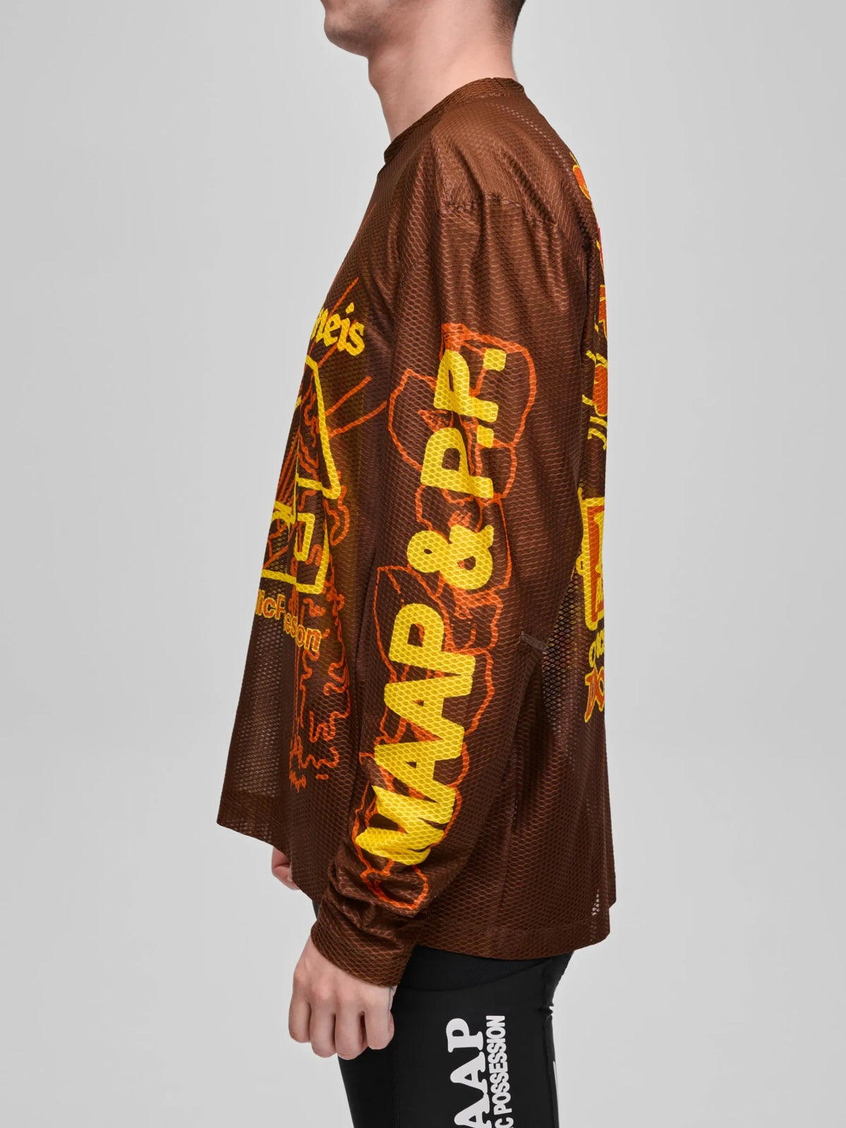 MAAP + PUBLIC POSSESSION T-shirt de Manga Comprida em Malha - Umber