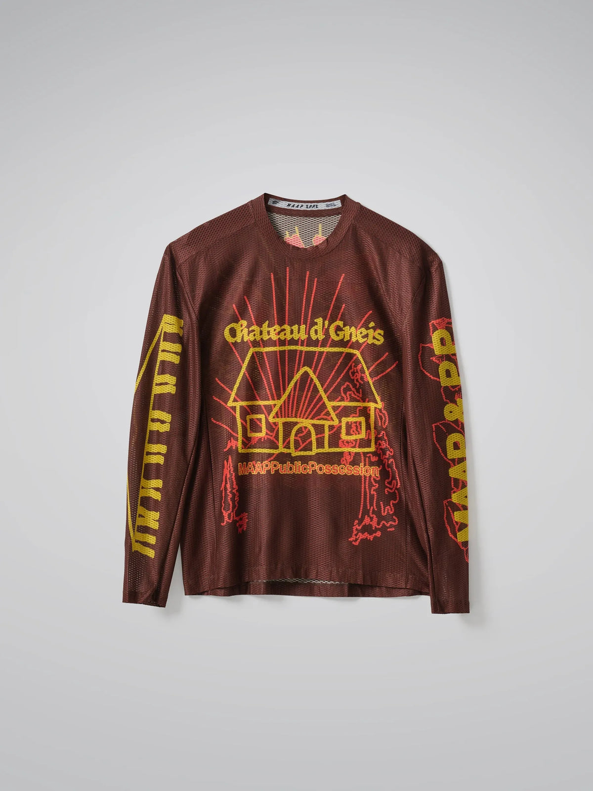 MAAP + PUBLIC POSSESSION T-shirt de Manga Comprida em Malha - Umber