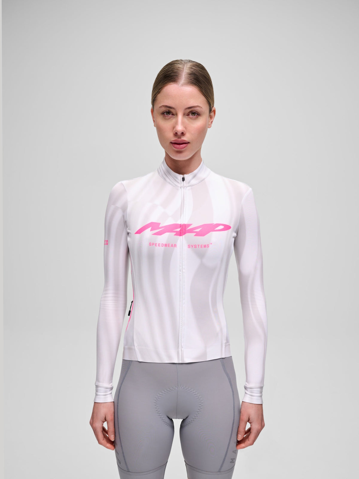 MAAP Dona HALO TEAM THERMAL Maillot màniga llarga - HALO STATIC GREY