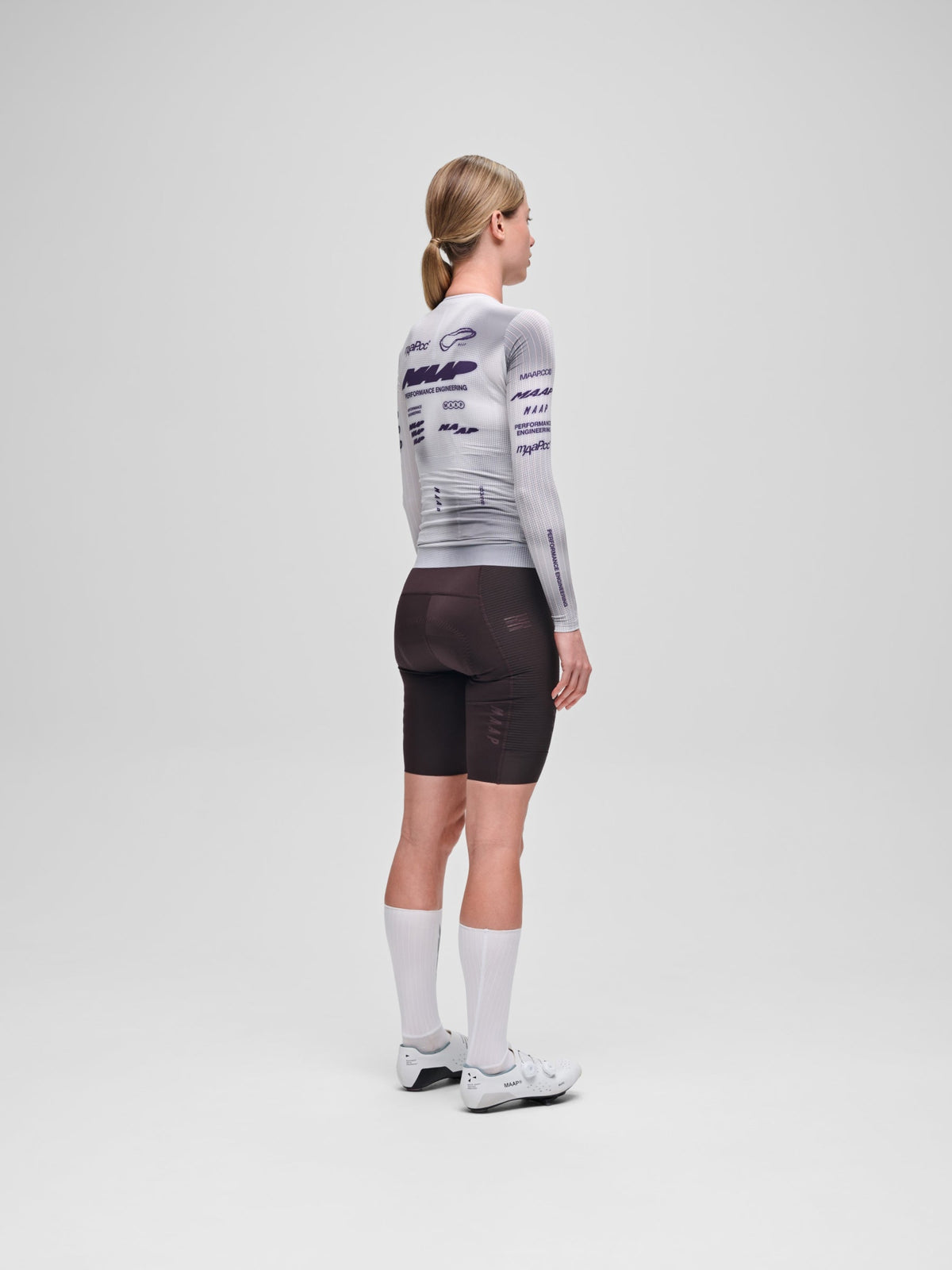 MAAP Dona PRO AERO Maillot màniga llarga - LUNAR GREY