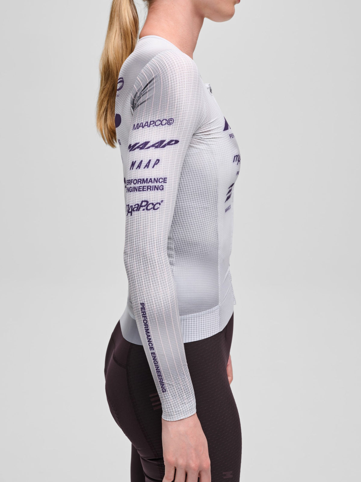 MAAP Dona PRO AERO Maillot màniga llarga - LUNAR GREY