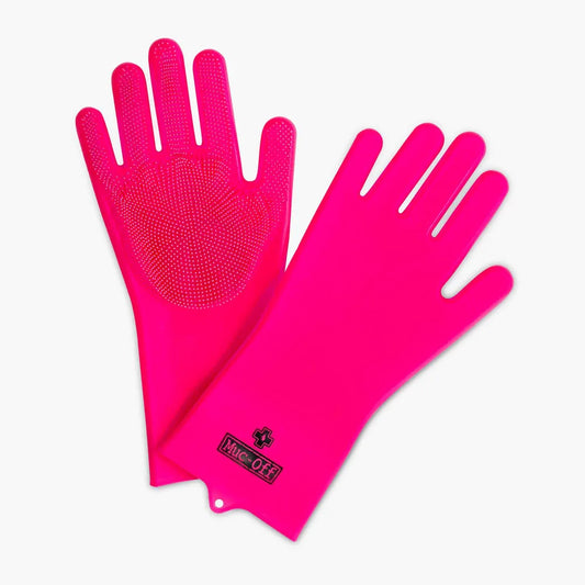 MUC OFF Deep Scrubber Gloves - Pink