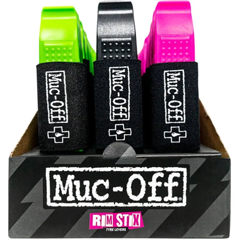 MUC OFF Rim Stix Tyre Lever - Pink/Green/Black