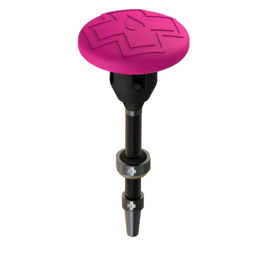 MUC OFF Tubeless Secure Tag Mount 2x 44mm Valves - Black