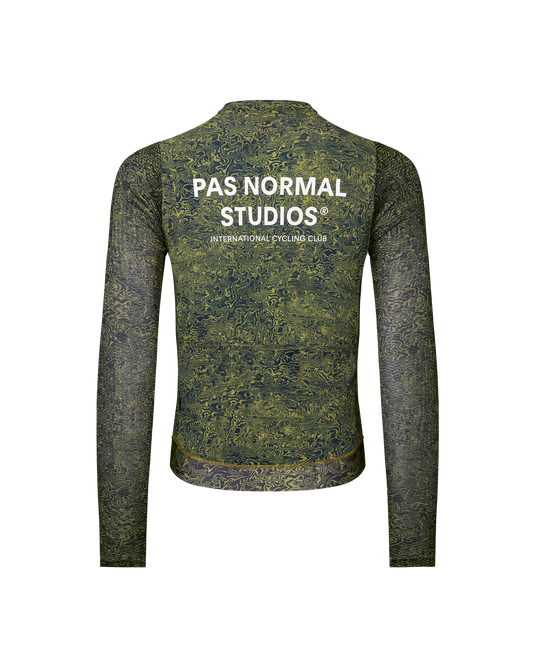 PAS NORMAL STUDIOS Homes`s Essential Light Maillot màniga llarga - AOP Grain Dark Lime