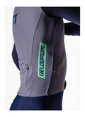 VELODROM RaceDay Thermal Maglia da ciclismo a manica lunga - Medium Grey/Navy Dual Sleeves
