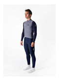 VELODROM RaceDay Thermal Maglia da ciclismo a manica lunga - Medium Grey/Navy Dual Sleeves