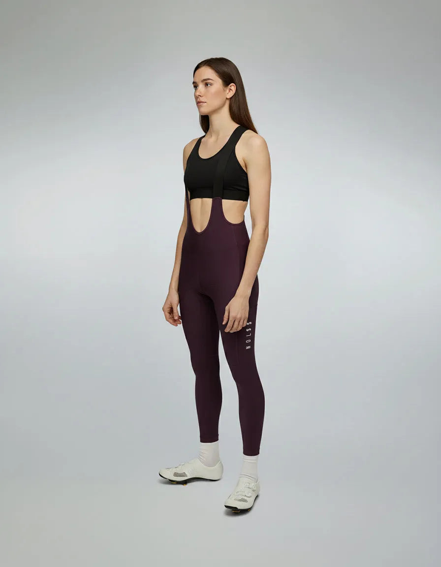 NDLSS Away Cargo Thermal Women Bib Tights - Wine