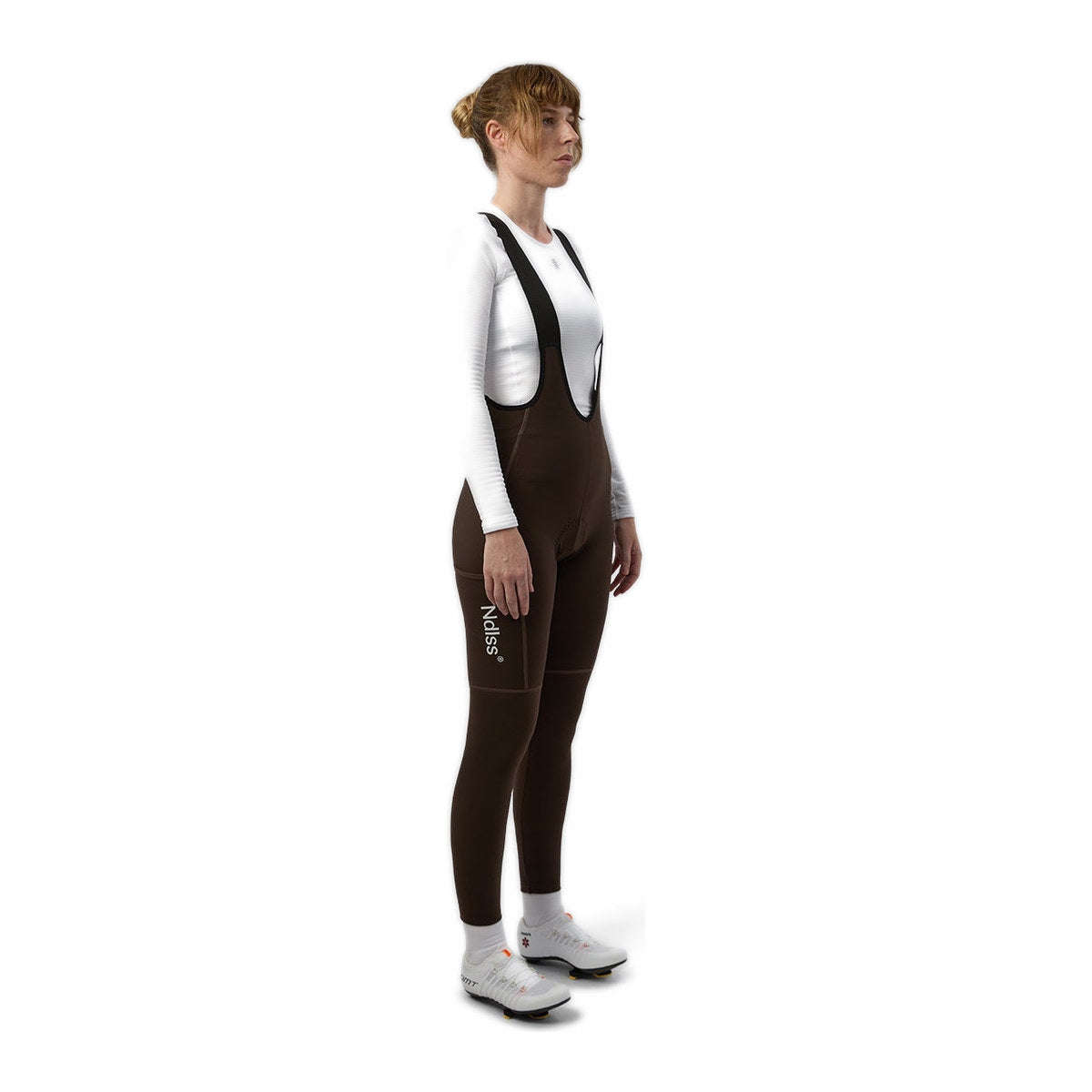NDLSS Away Cargo Thermal Women Bib Tights - Wood