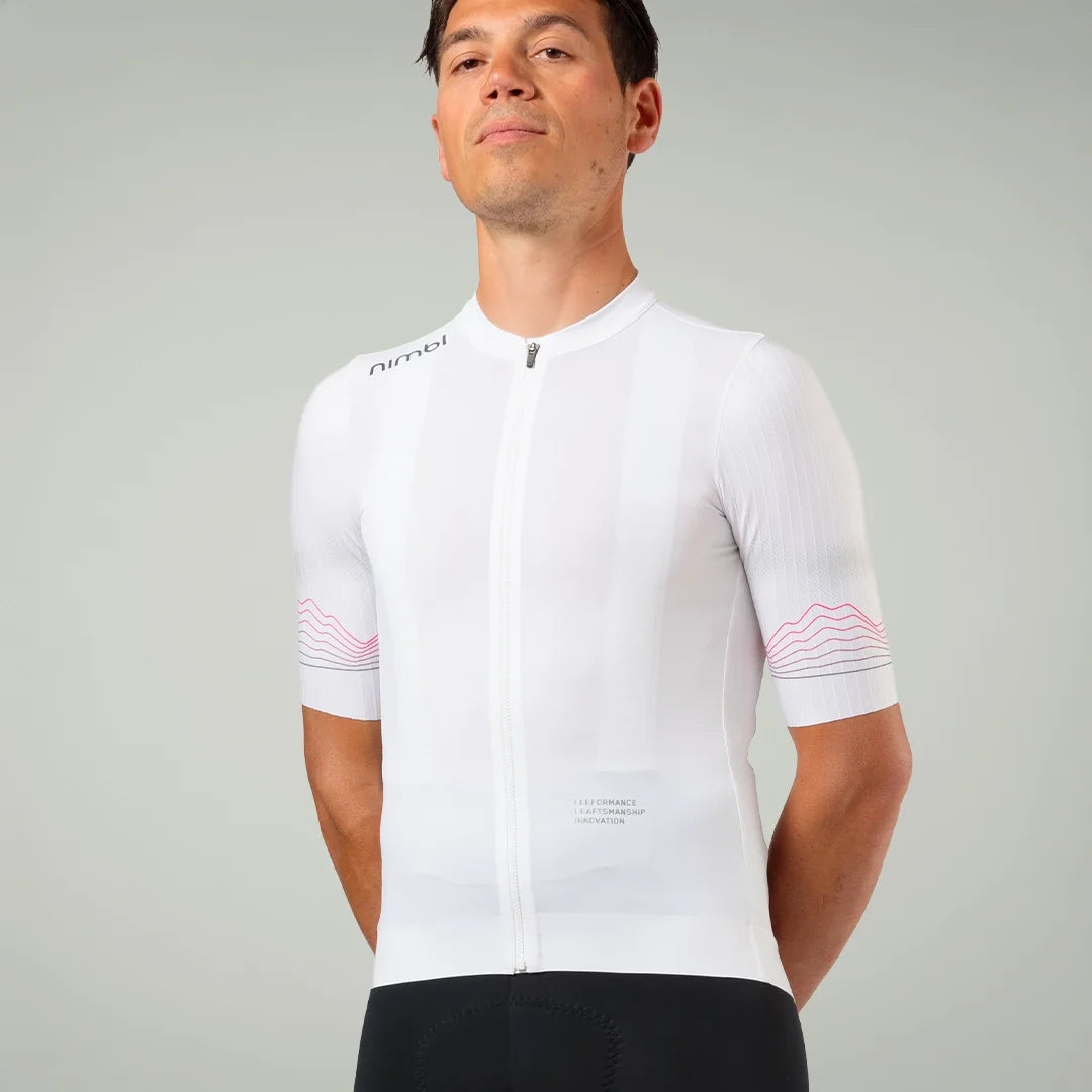 NIMBL Halo Uomo Jersey - Giau Bianco