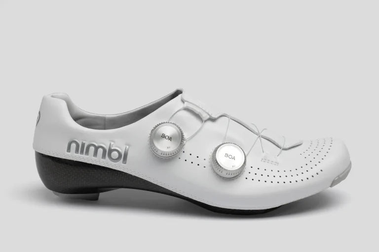 NIMBL Road Cycling Shoes Ultimate Exceed Glide 2026 - White/Silver