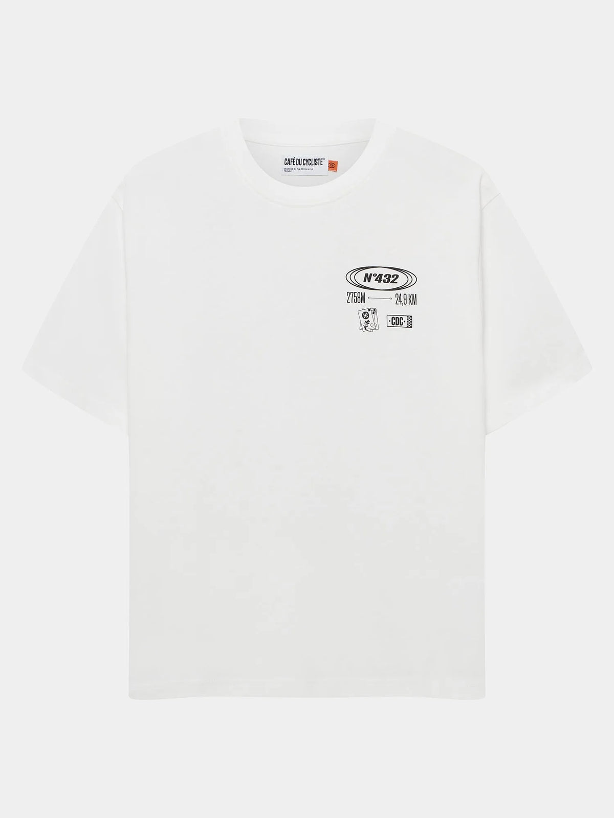 CAFÉ DU CYCLISTE TShirt Col Stelvio - White