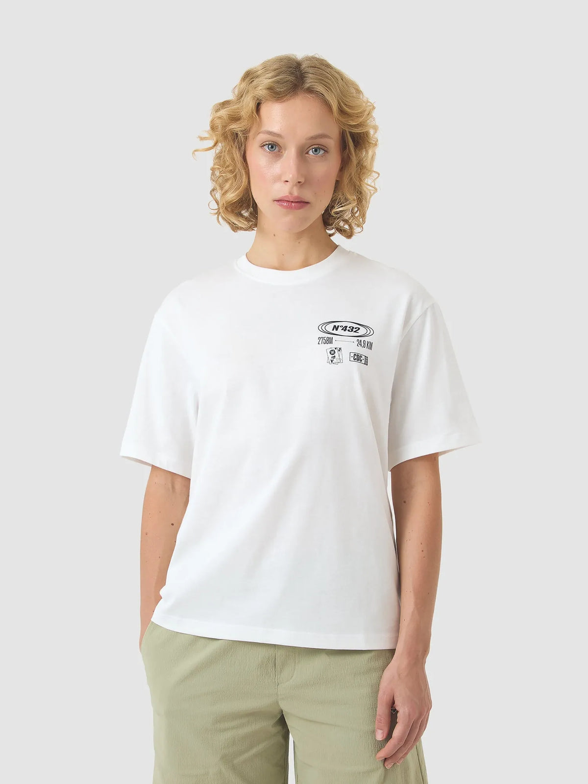 CAFÉ DU CYCLISTE TShirt Col Stelvio - White