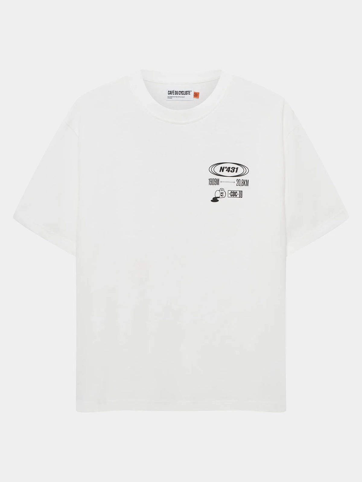 CAFÉ DU CYCLISTE TShirt Col Ventoux - White