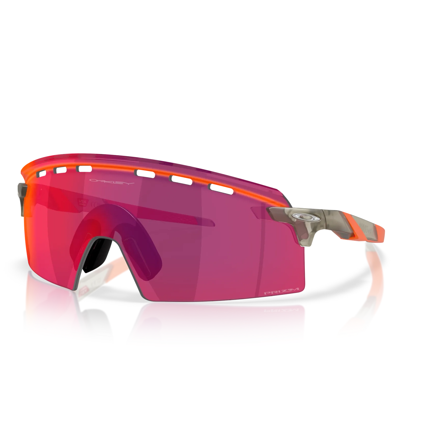 OAKLEY Encoder Strike Vented Eyewear - Matte Grey Ink Prizm Road