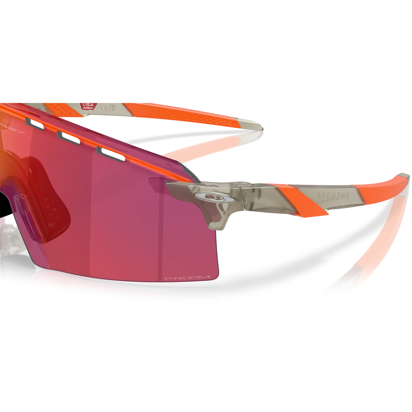 OAKLEY Encoder Strike Vented Eyewear - Matte Grey Ink Prizm Road