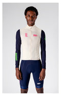 VELODROM RaceDay 3.0 Thermal Long Sleeve Jersey - Off White/Dark Navy Dual Sleeves