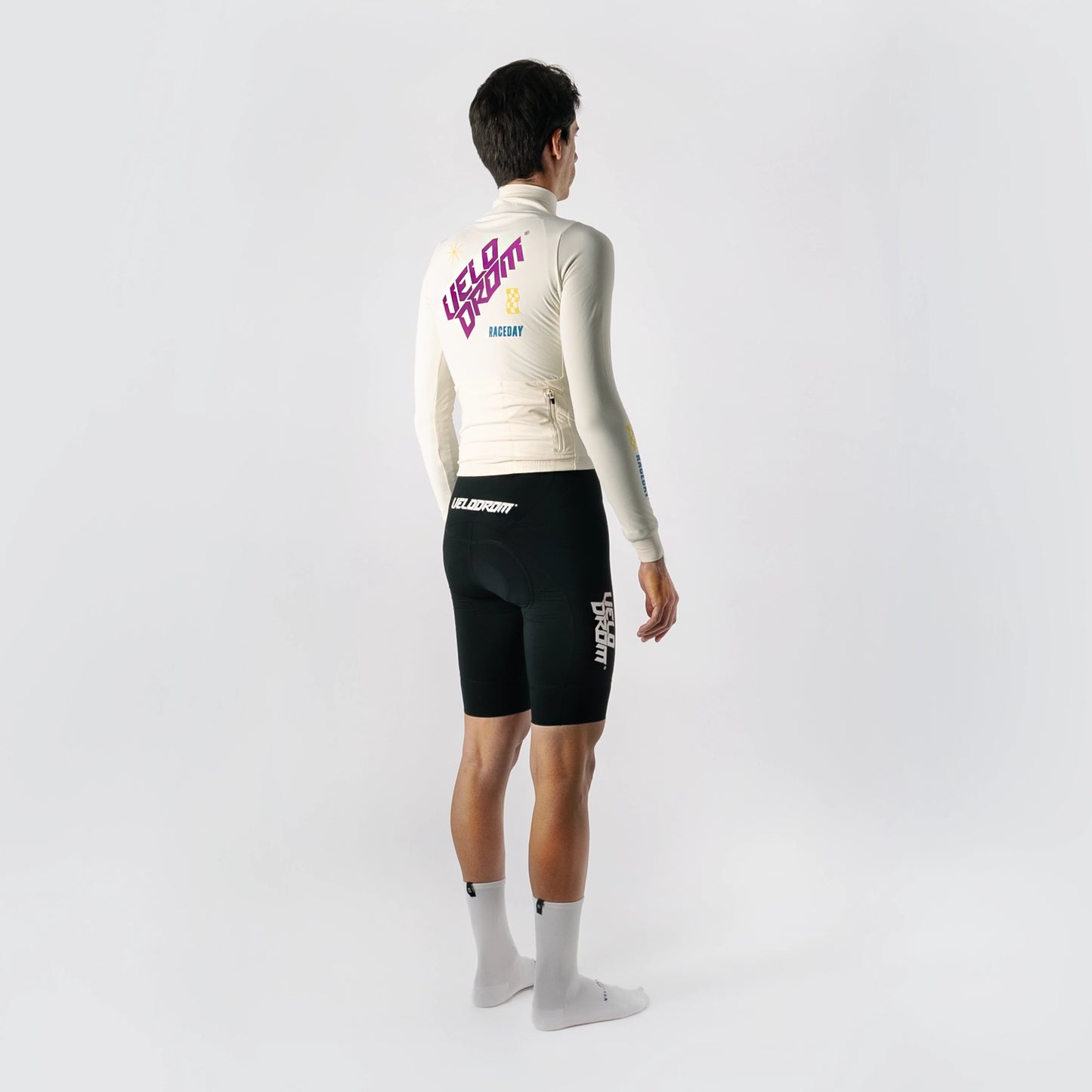 VELODROM RaceDay Thermal Maillot màniga llarga - Off Blanc/Neon