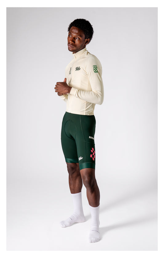 VELODROM RaceDay 3.0 Thermal Fietsshirt lange mouwen - Off Wit/Teal