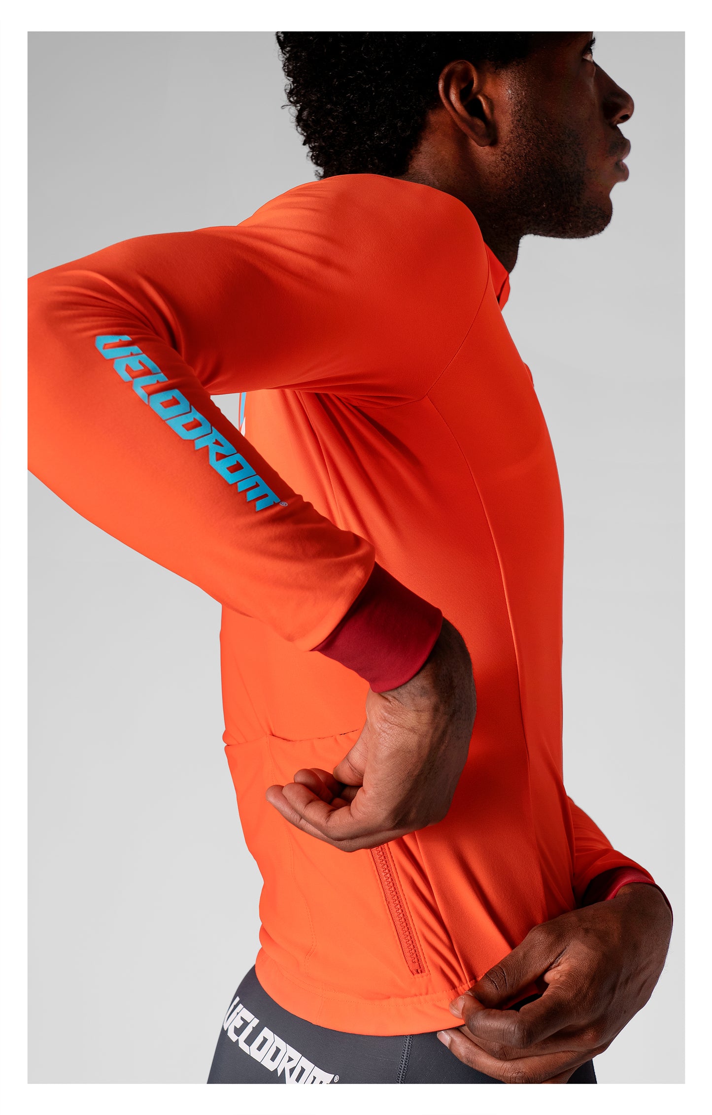 VELODROM RaceDay 3.0 Thermal Xperiment Langærmet trøje - Vivid Orange