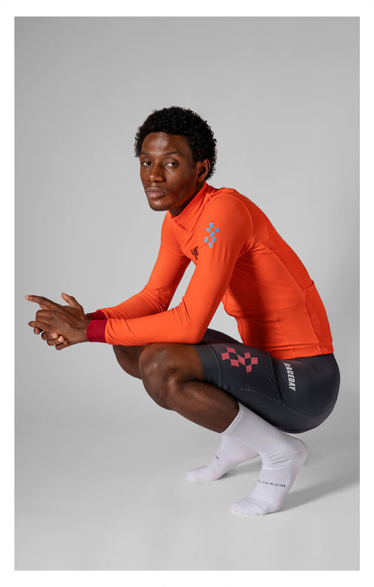 VELODROM RaceDay 3.0 Thermal Xperiment Fietsshirt lange mouwen - Vivid Orange