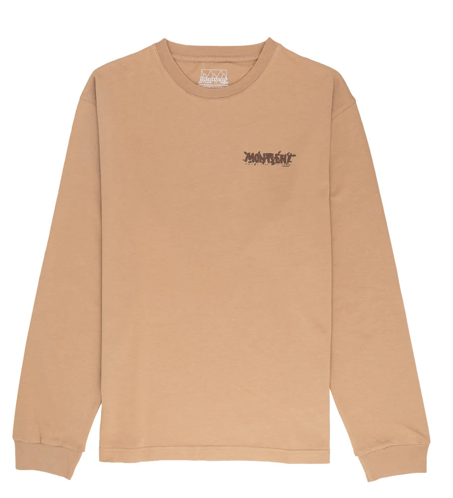 LASER Montseny Outside is Free Manches longues Tee - Taupe