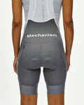 PAS NORMAL STUDIO Mechanism Logo Women Bib Shorts - Medium Grey