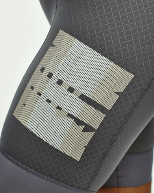 PAS NORMAL STUDIO Mechanism Logo Women Bib Shorts - Medium Grey