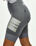 PAS NORMAL STUDIO Mechanism Logo Women Bib Shorts - Medium Grey