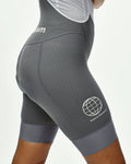 PAS NORMAL STUDIO Mechanism Logo Women Bib Shorts - Medium Grey
